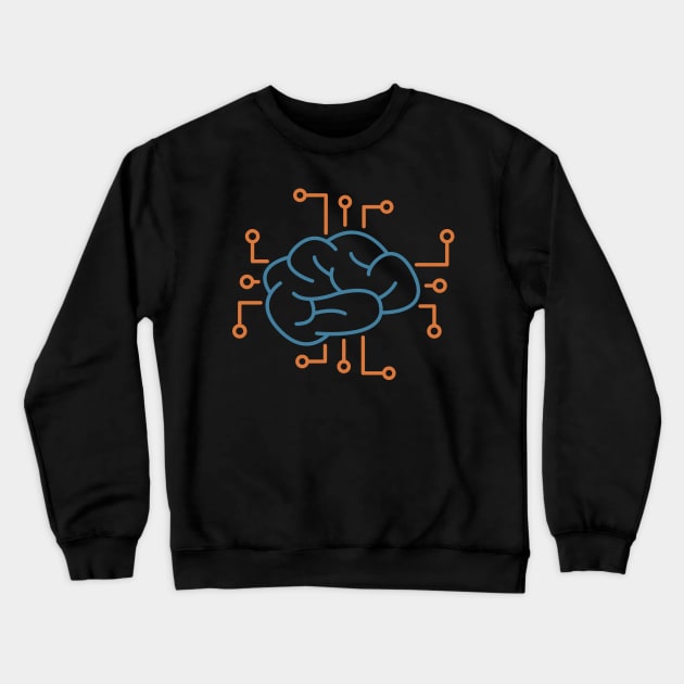 Circuit brain Crewneck Sweatshirt by EngineersArt